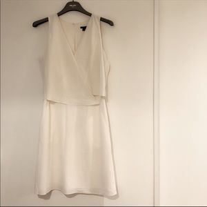 Theory White Chiffon Dress 4 Spring